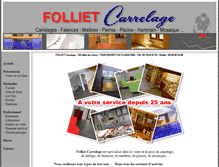 Tablet Screenshot of folliet-carrelage.com